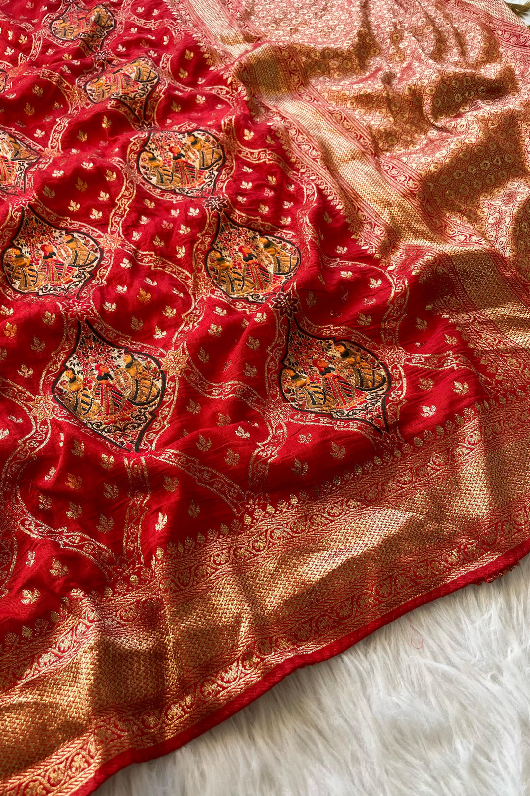 Kanchipuram Style Banarasi Silk Saree