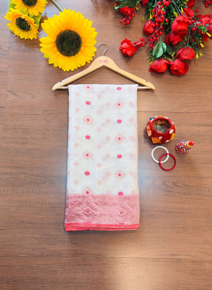 Bibhuti Dhakai Jamdani Saree