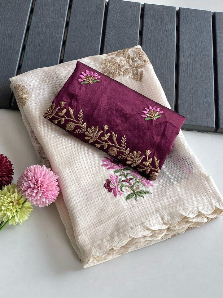 Rays of Resilience Kota Doriya Saree