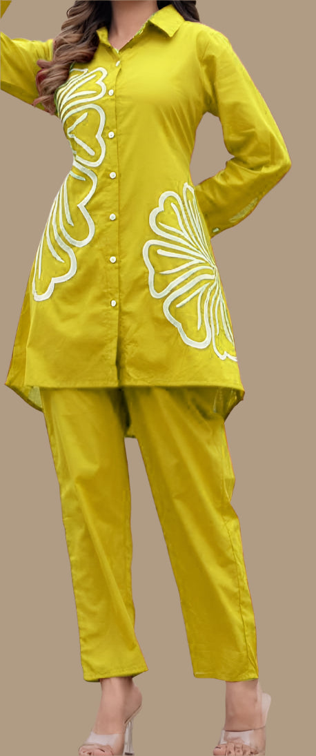 Totally Simple Cotton Yellow Coord Set