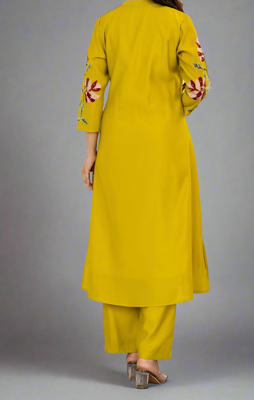 Dazzling Diva-  Embroidered kurti set