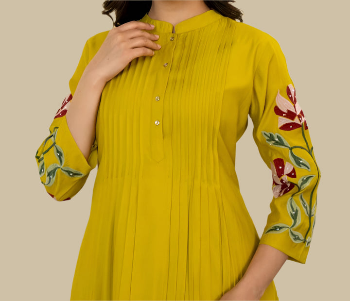 Dazzling Diva-  Embroidered kurti set