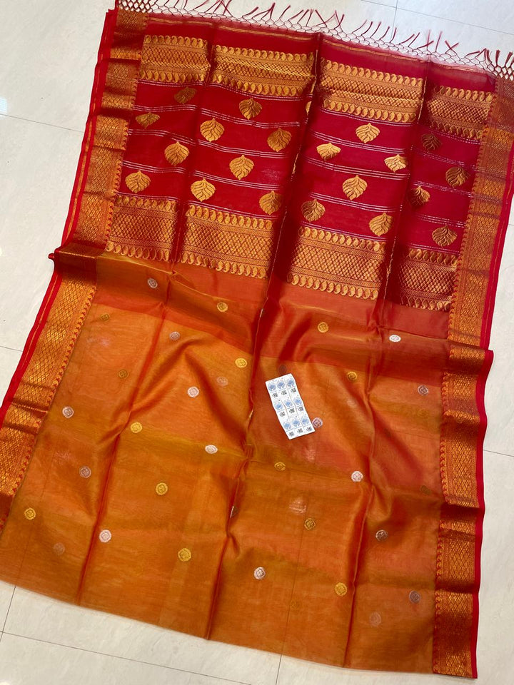 Sreeja Tant Muslin Jamdani Saree