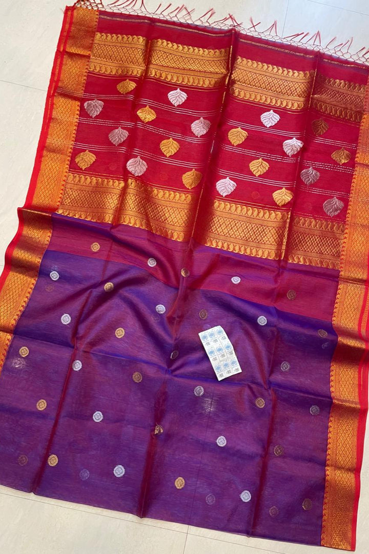 Sreeja Tant Muslin Jamdani Saree