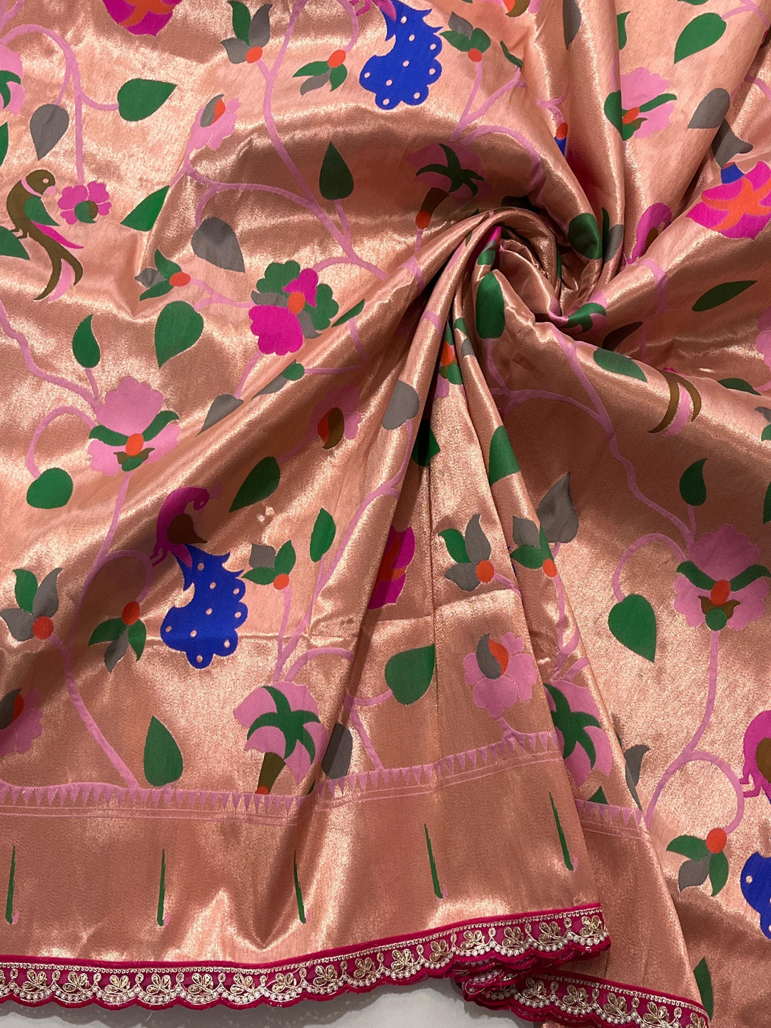 Heart In The Stars Banarasi Paithani Silk Saree
