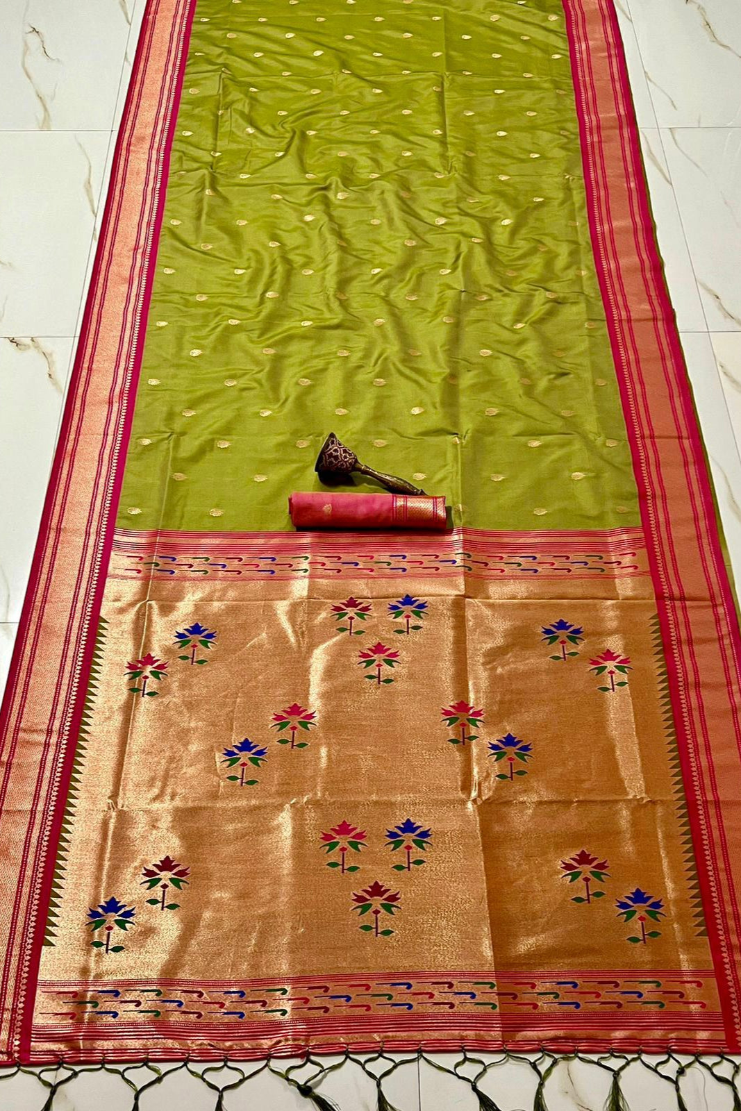Beauty In The Ordinary Kanjivarum Paithani Silk Saree