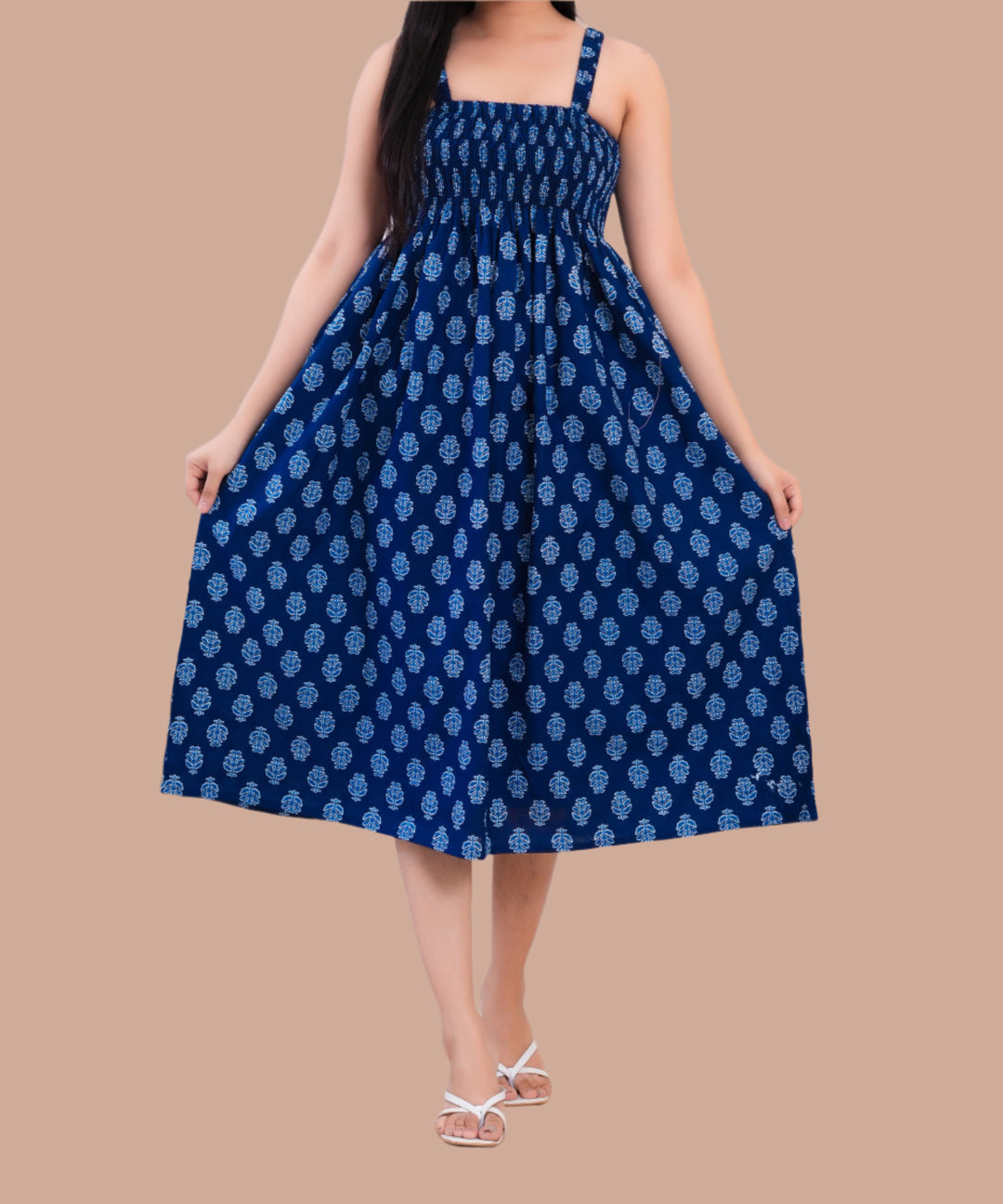 Blue Star Cotton Dress