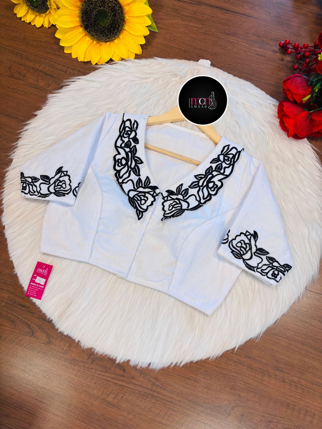 Angel Aura - Designer Blouse With Baby Collar