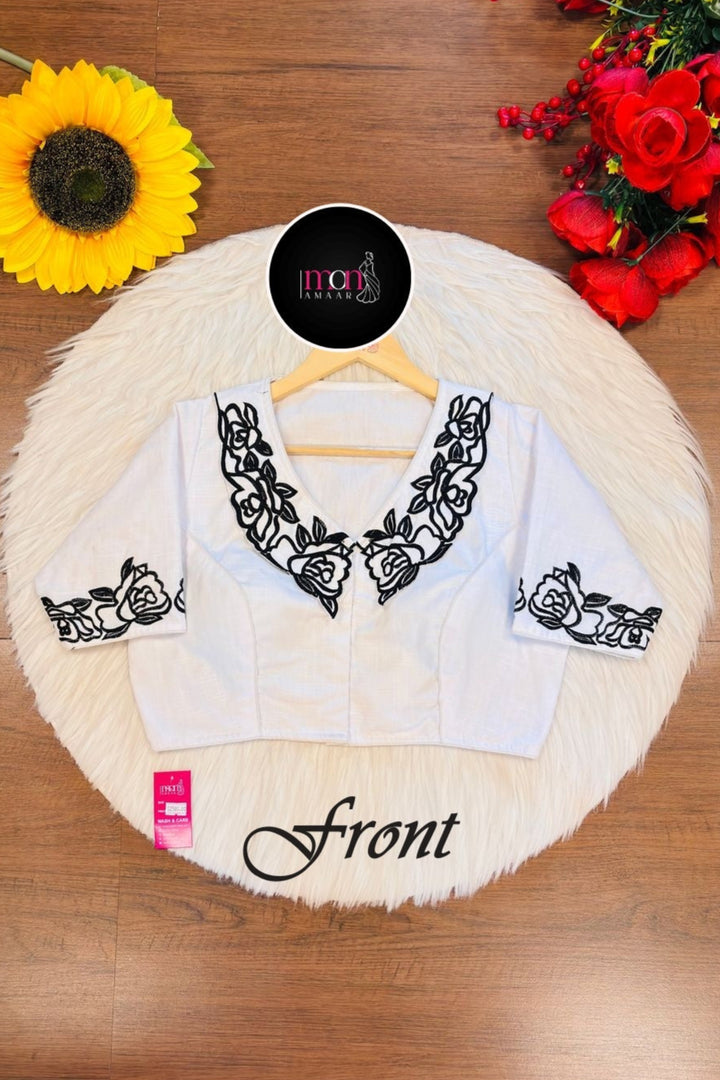 Angel Aura - Designer Blouse With Baby Collar