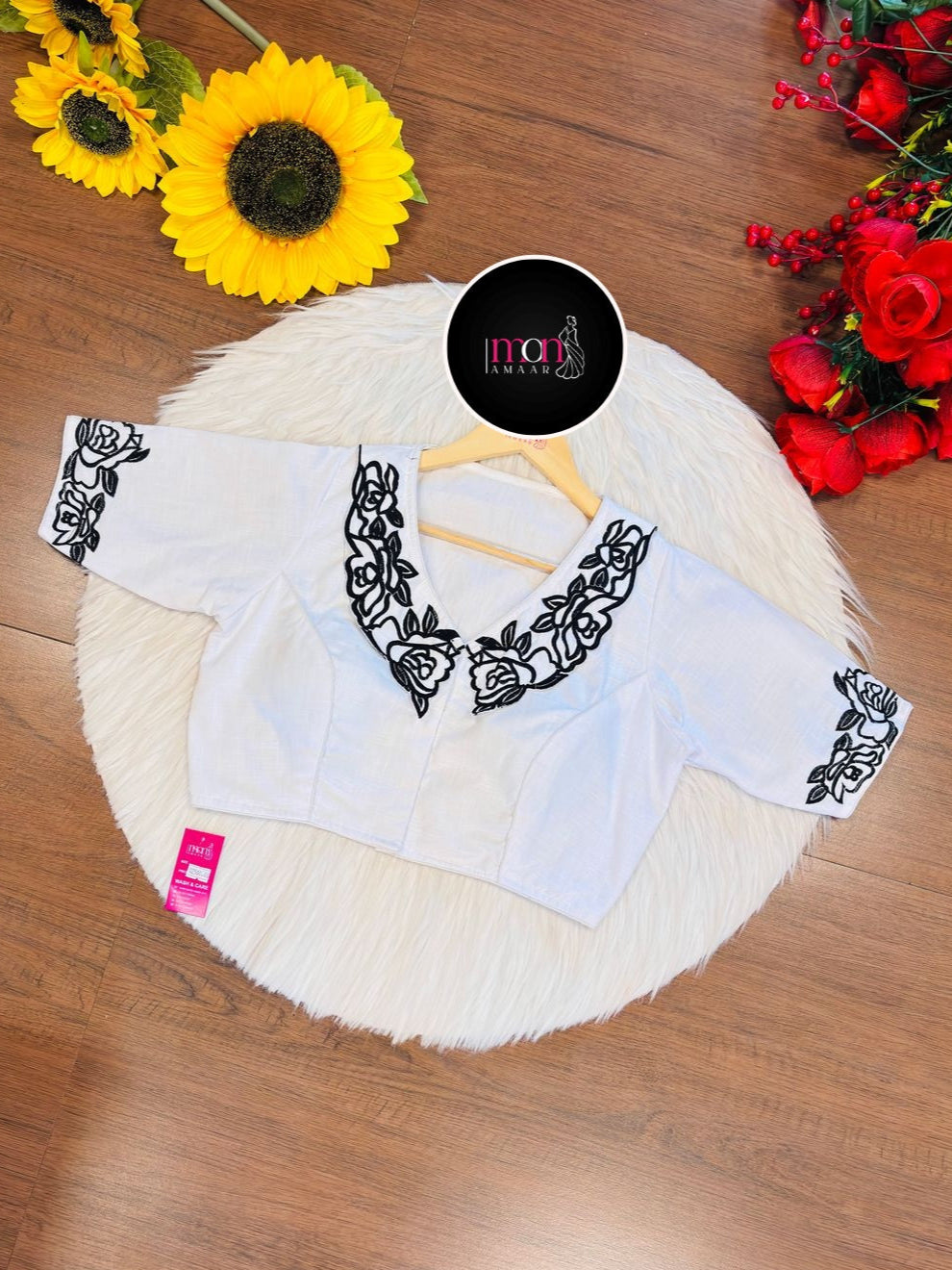 Angel Aura - Designer Blouse With Baby Collar