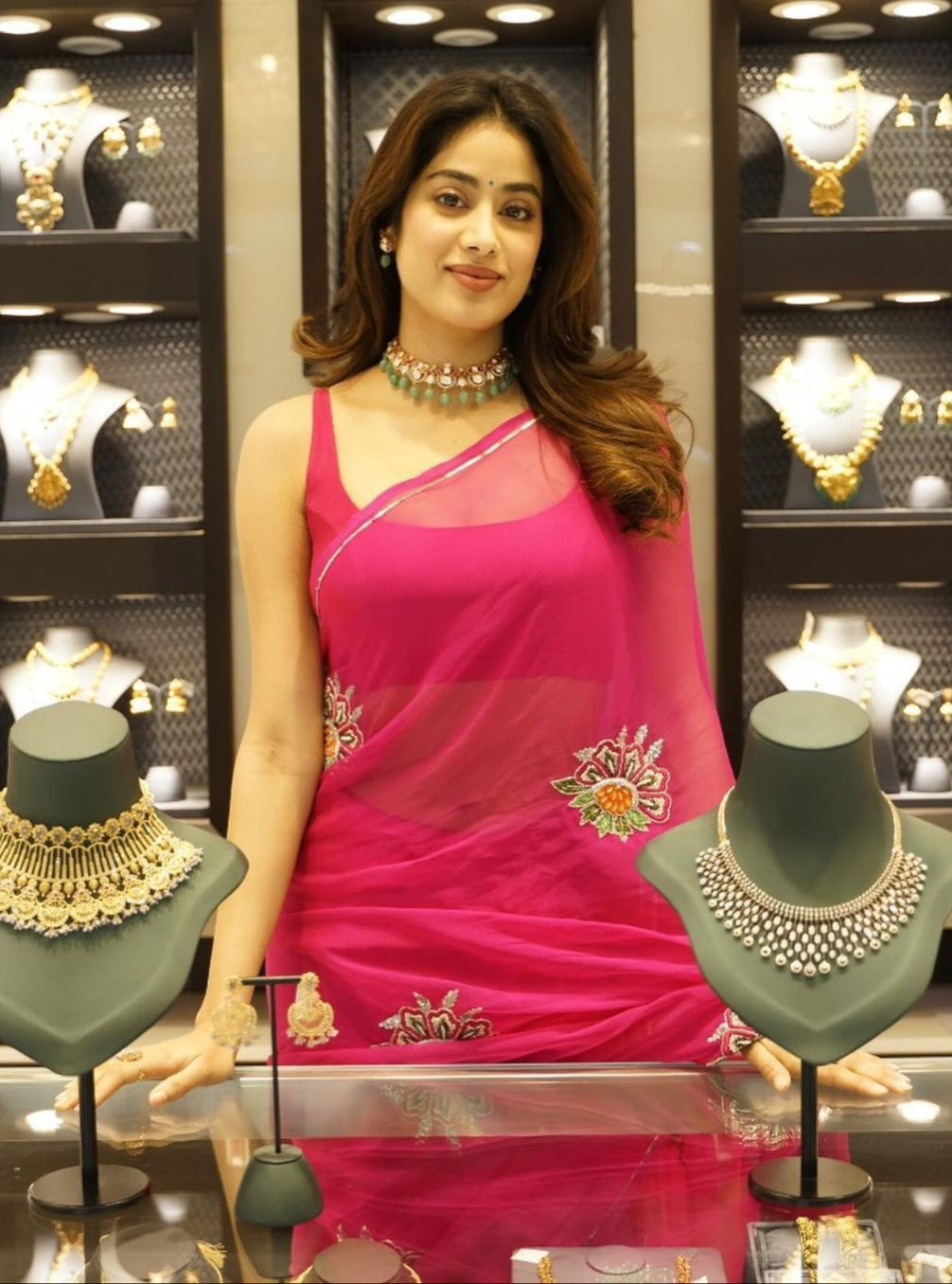 Janhvi Kapoor Inspired Georgette Silk Saree