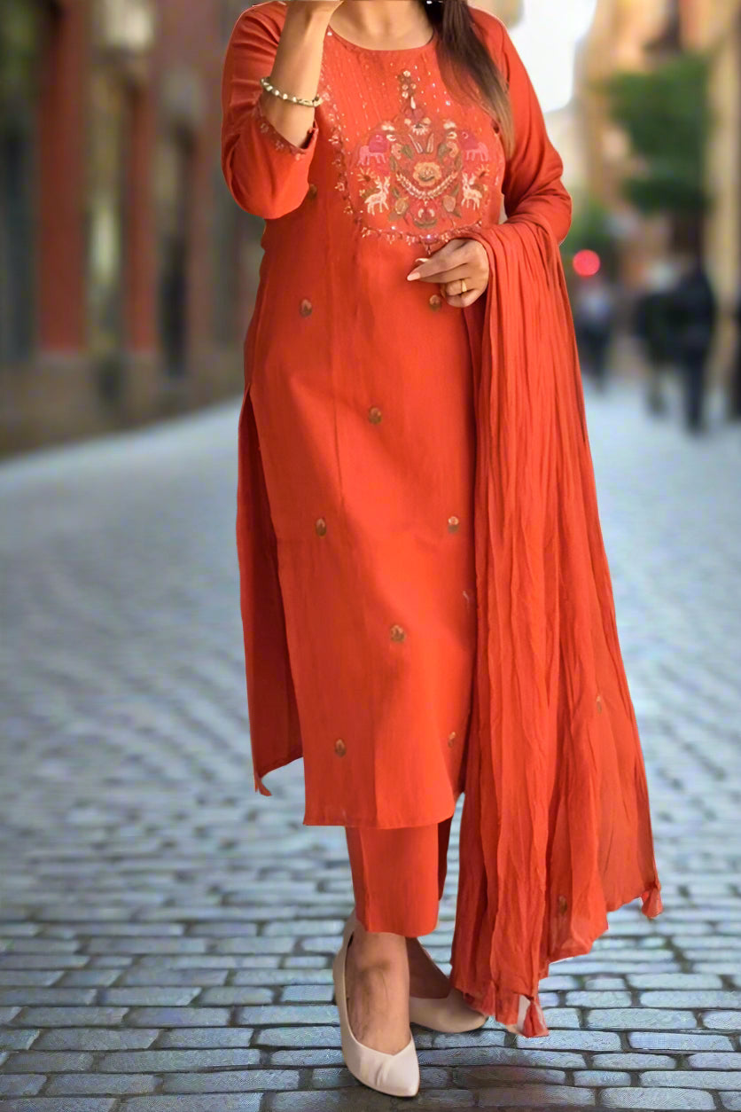 Infinite Beauty Cotton Kurti Set