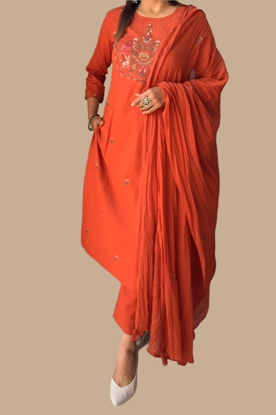 Infinite Beauty Cotton Kurti Set