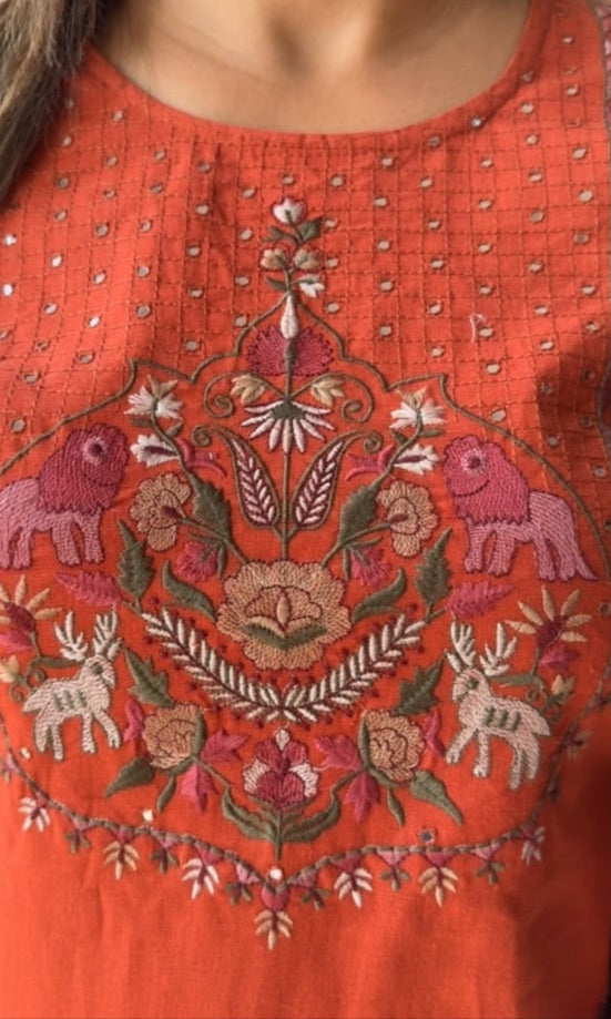 Infinite Beauty Cotton Kurti Set