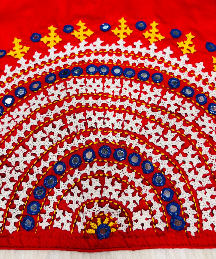 Crafted With Intricate Art Designer Gujrati Cotton Blouse