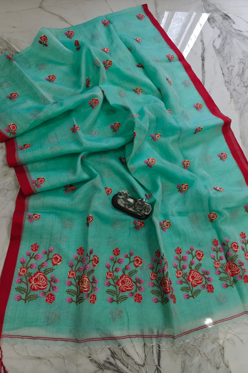 Jaltarang Resom Muslin Saree