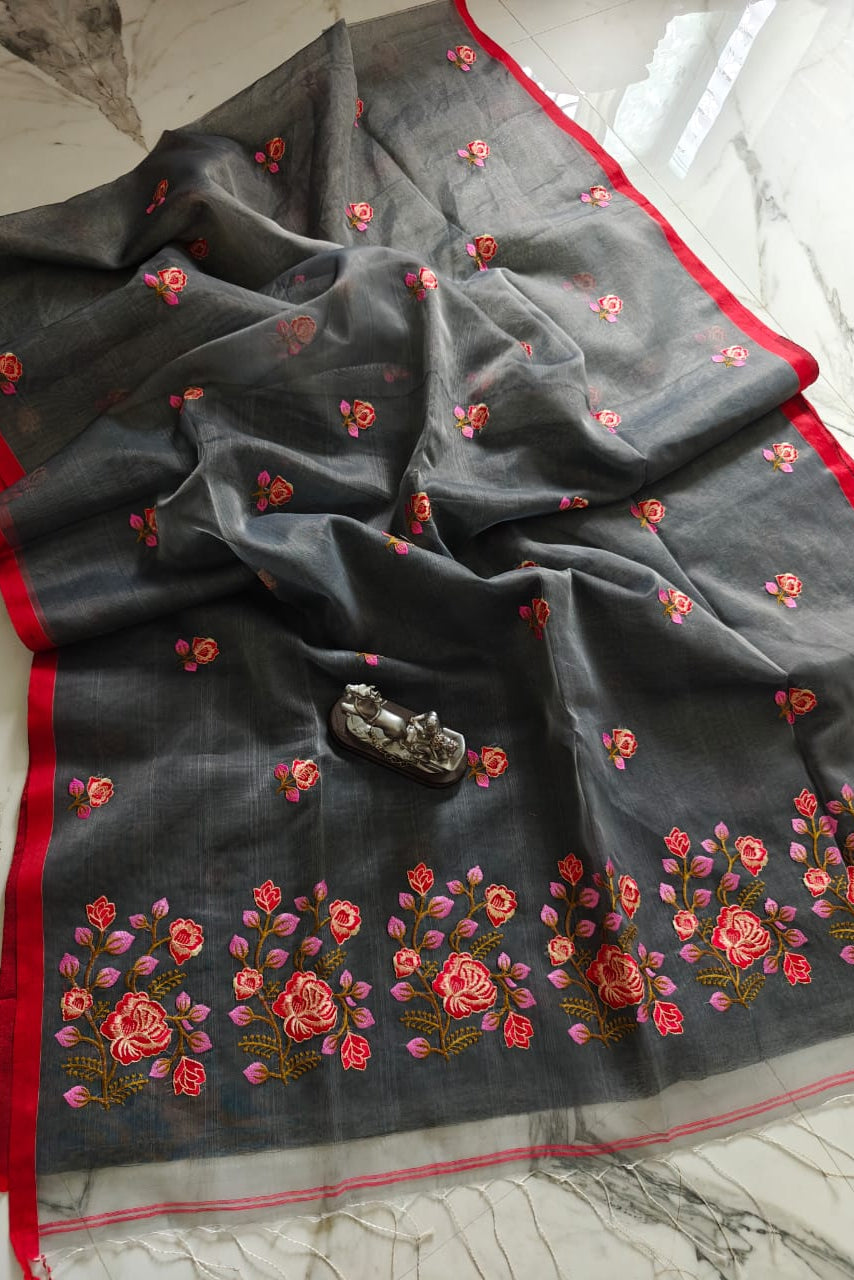 Jaltarang Resom Muslin Saree