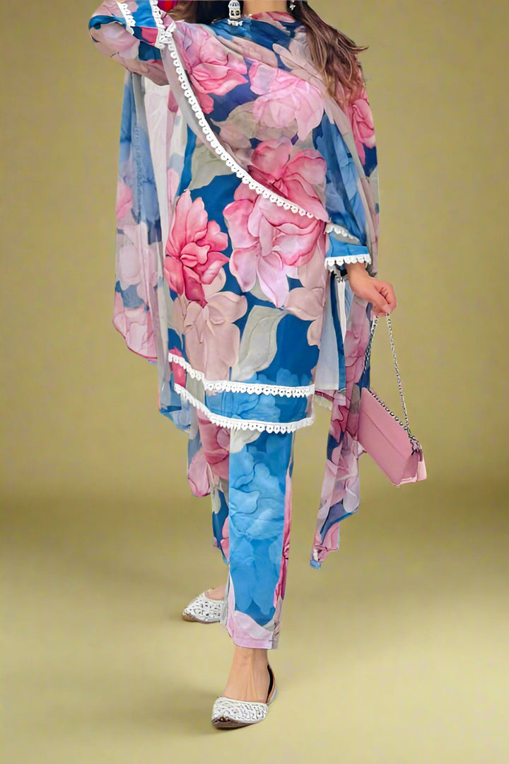 Affection In Colors Cotton Kurti Set