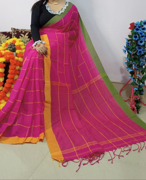 Bengal Glorify Khadi Cotton Saree