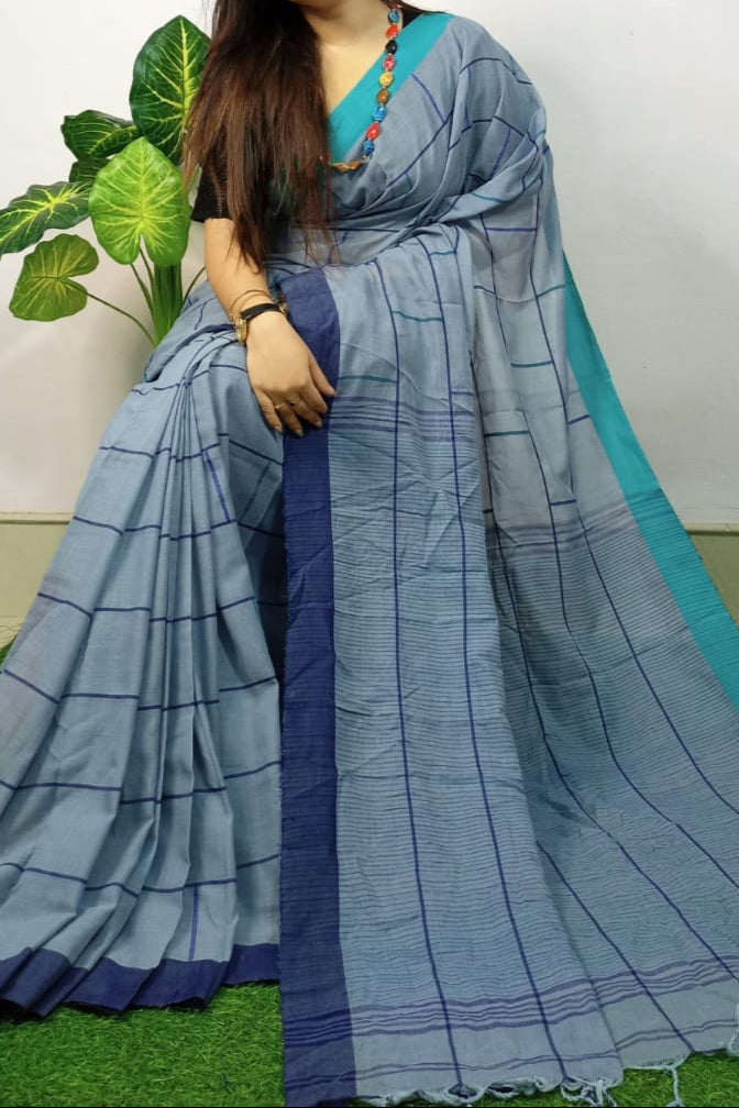 Bengal Glorify Khadi Cotton Saree