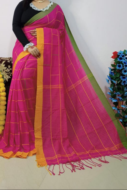 Bengal Glorify Khadi Cotton Saree