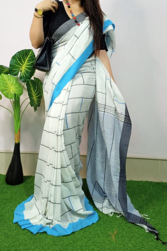 Bengal Glorify Khadi Cotton Saree