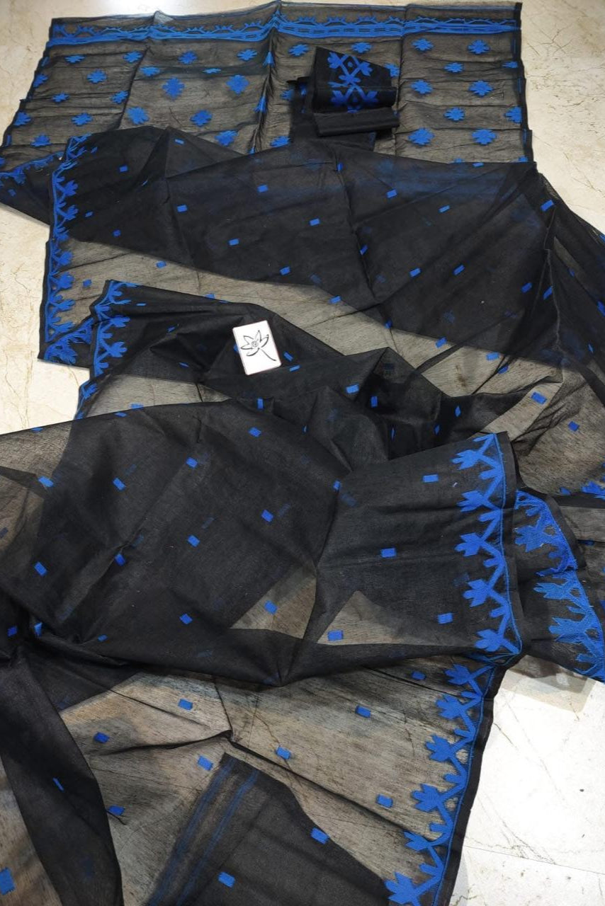 Uro Chithi Dhakai Jamdani Saree