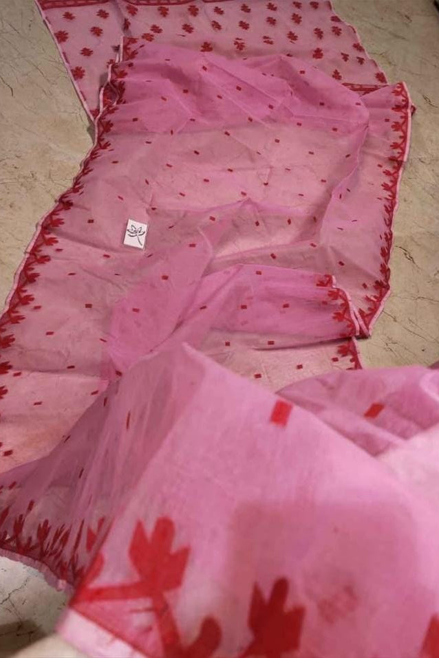 Uro Chithi Dhakai Jamdani Saree