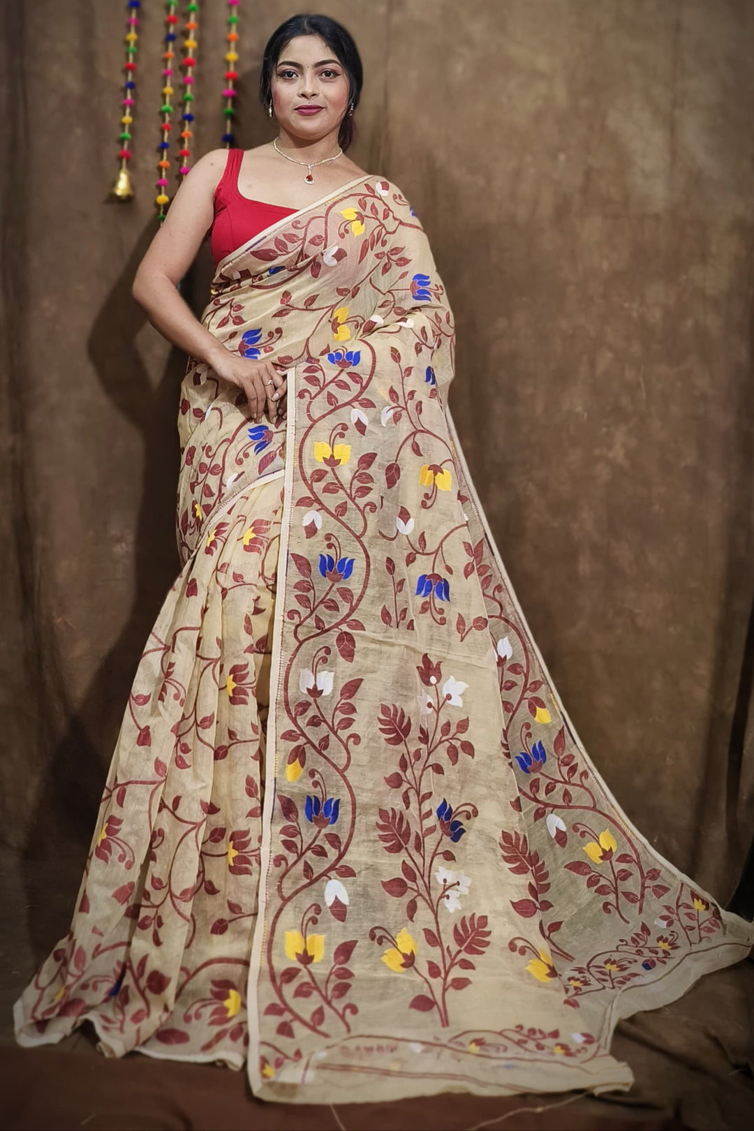 Latamina Dhakai Jamdani Saree