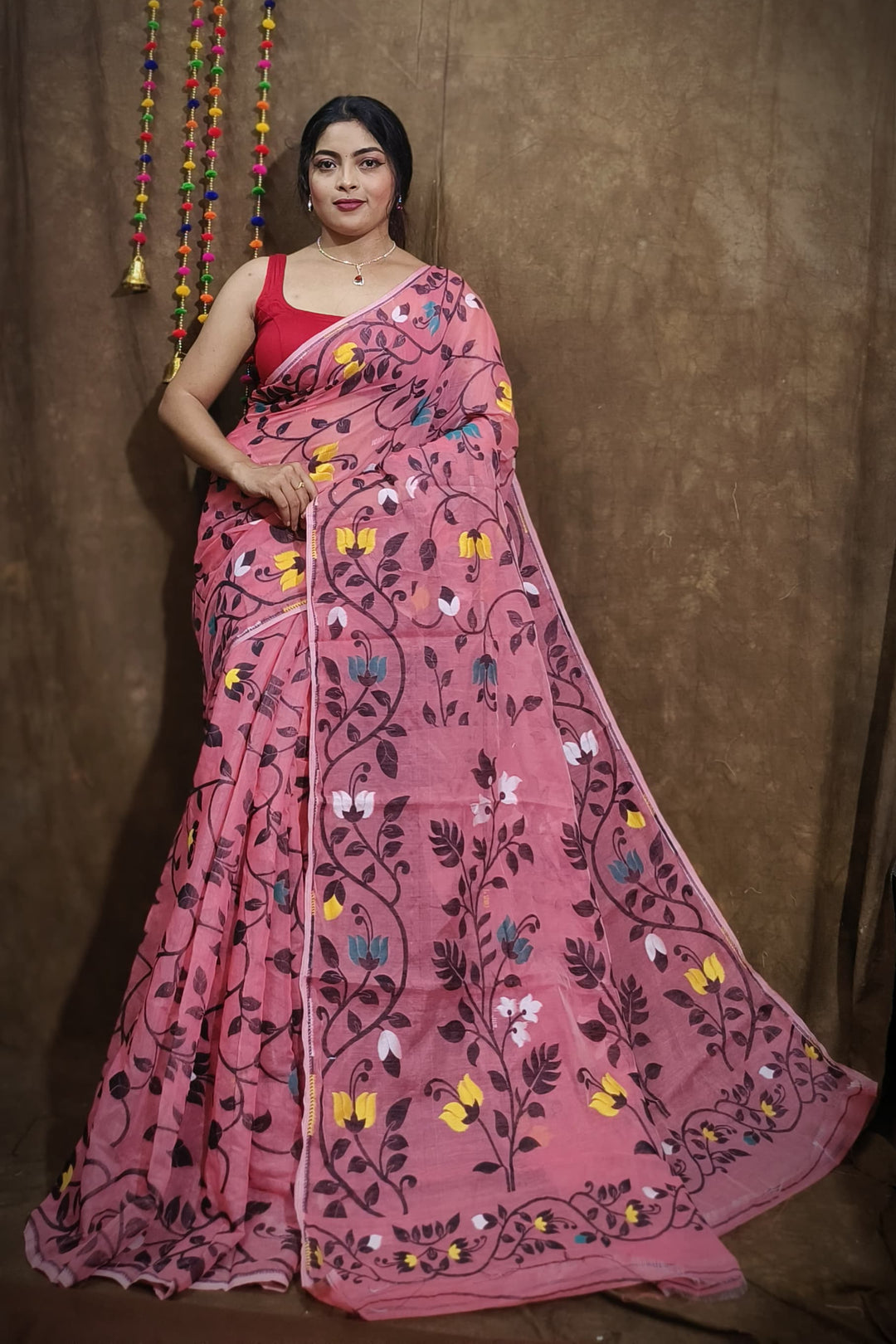 Latamina Dhakai Jamdani Saree