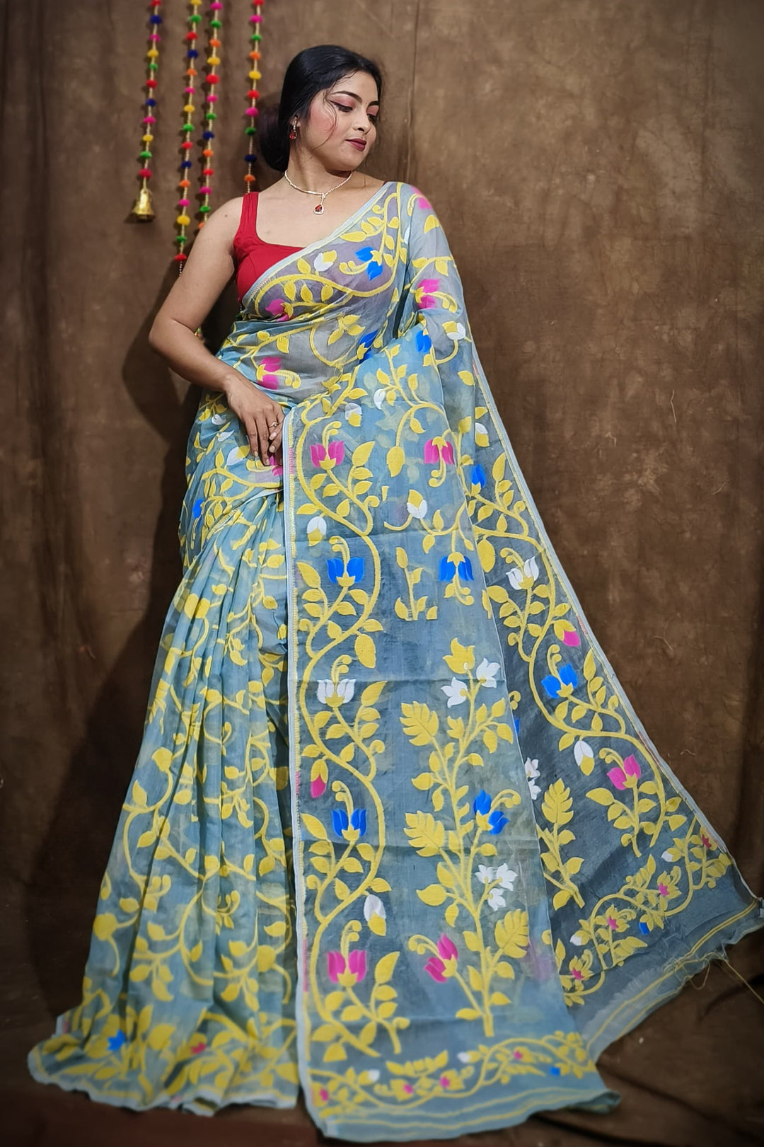 Latamina Dhakai Jamdani Saree