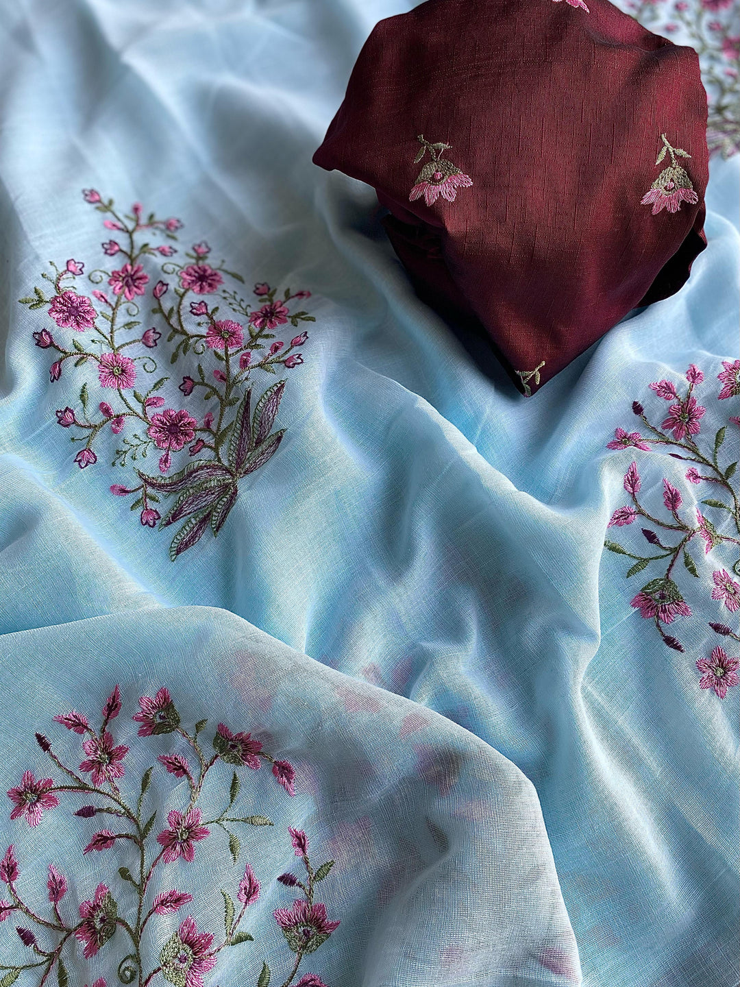 Smiles All Around Fancy Linen Silk Saree