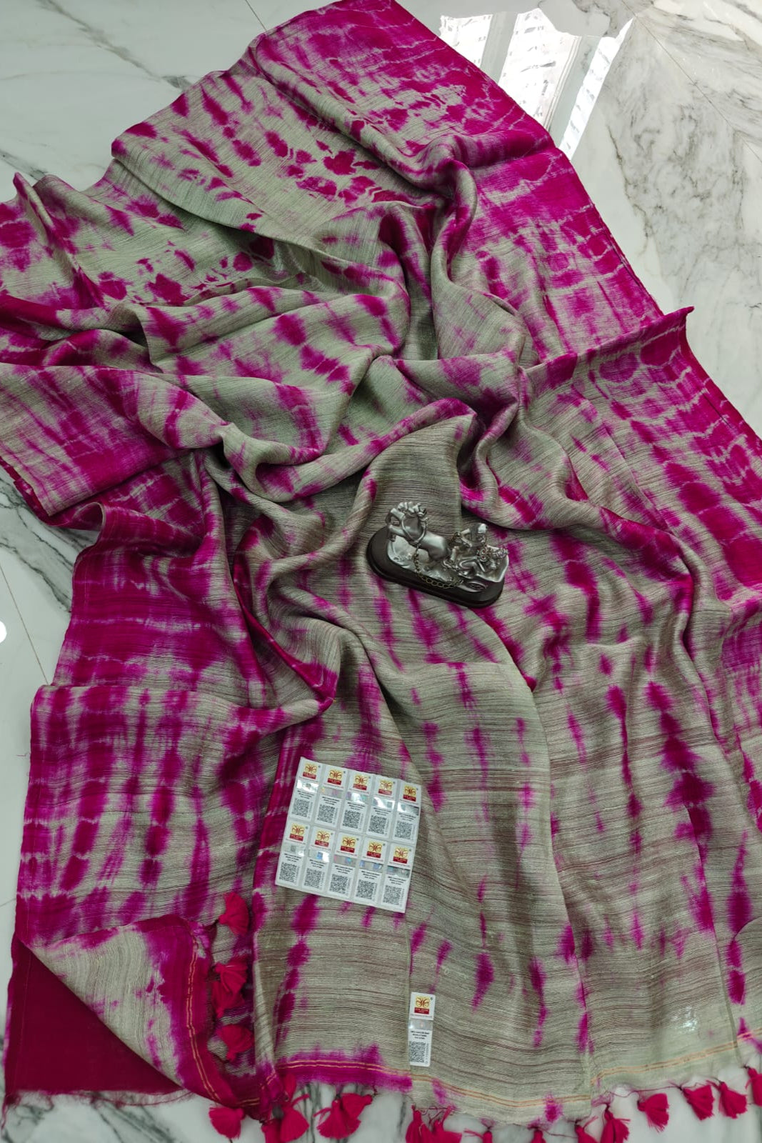 Light In The Dark Wash Matka Silk Saree