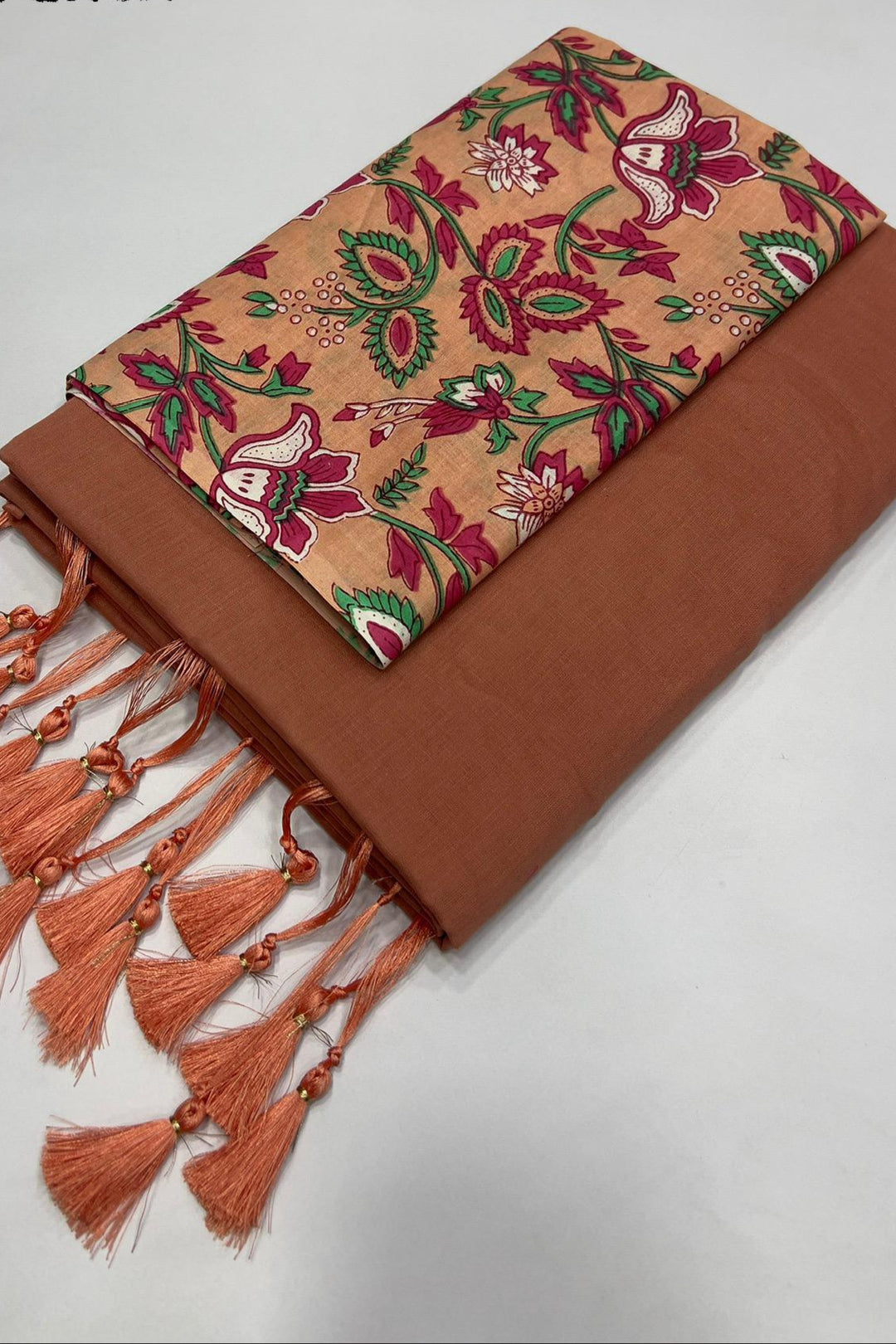 Stitched From Starlight Mul Cotton Saree