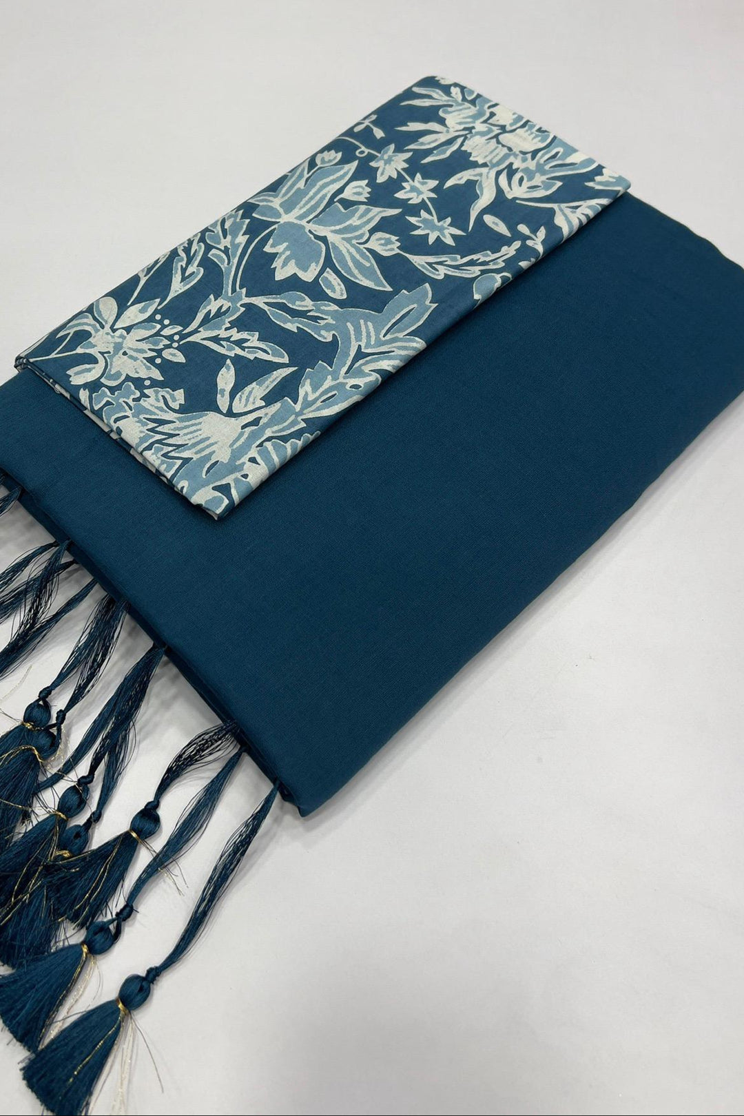 Stitched From Starlight Mul Cotton Saree