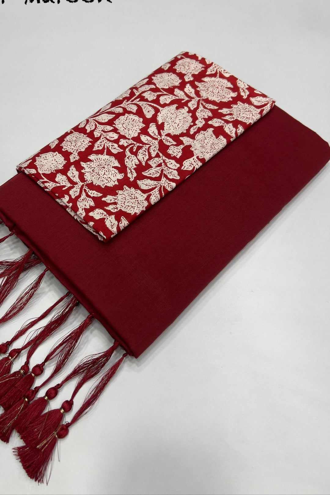 Stitched From Starlight Mul Cotton Saree
