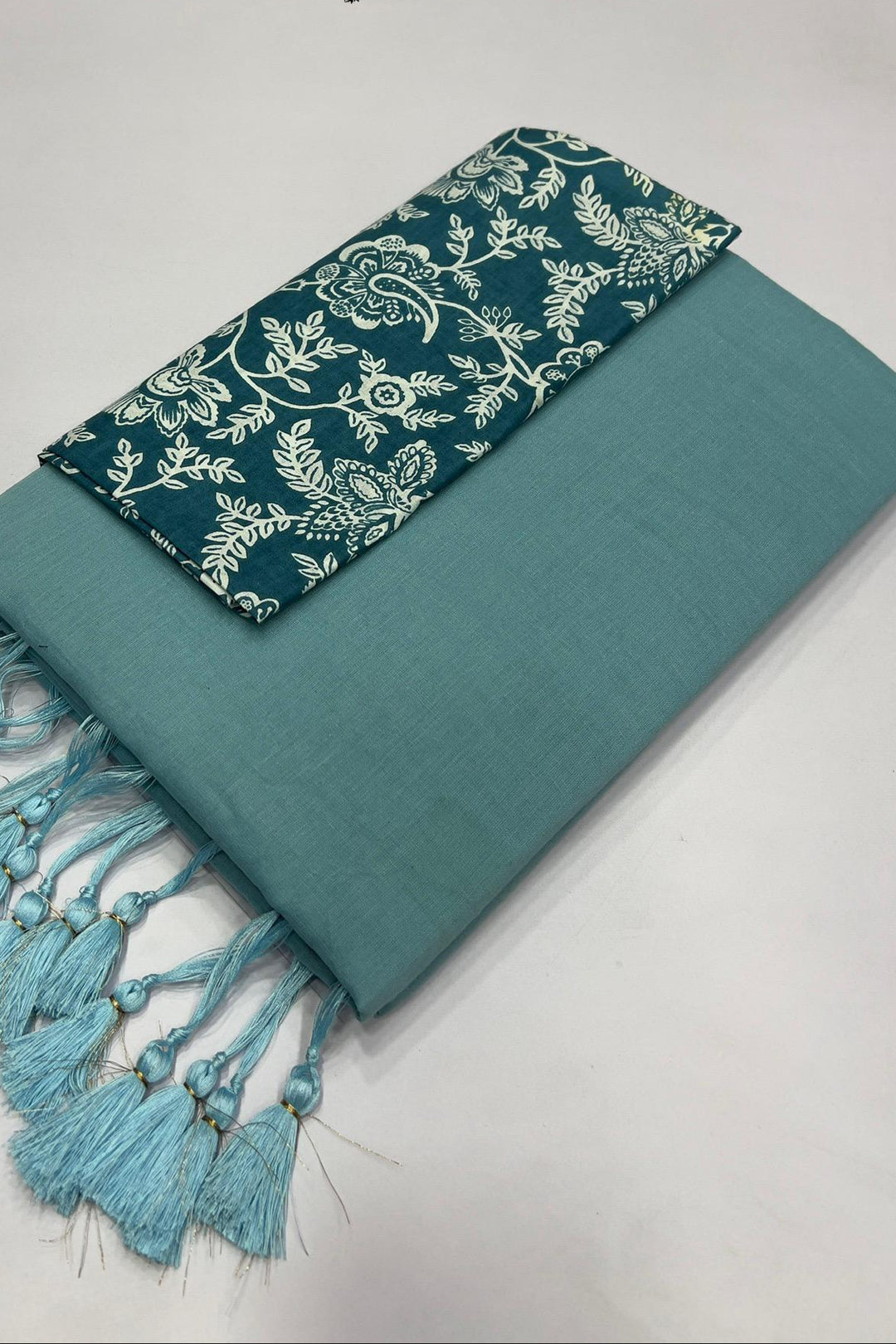 Stitched From Starlight Mul Cotton Saree