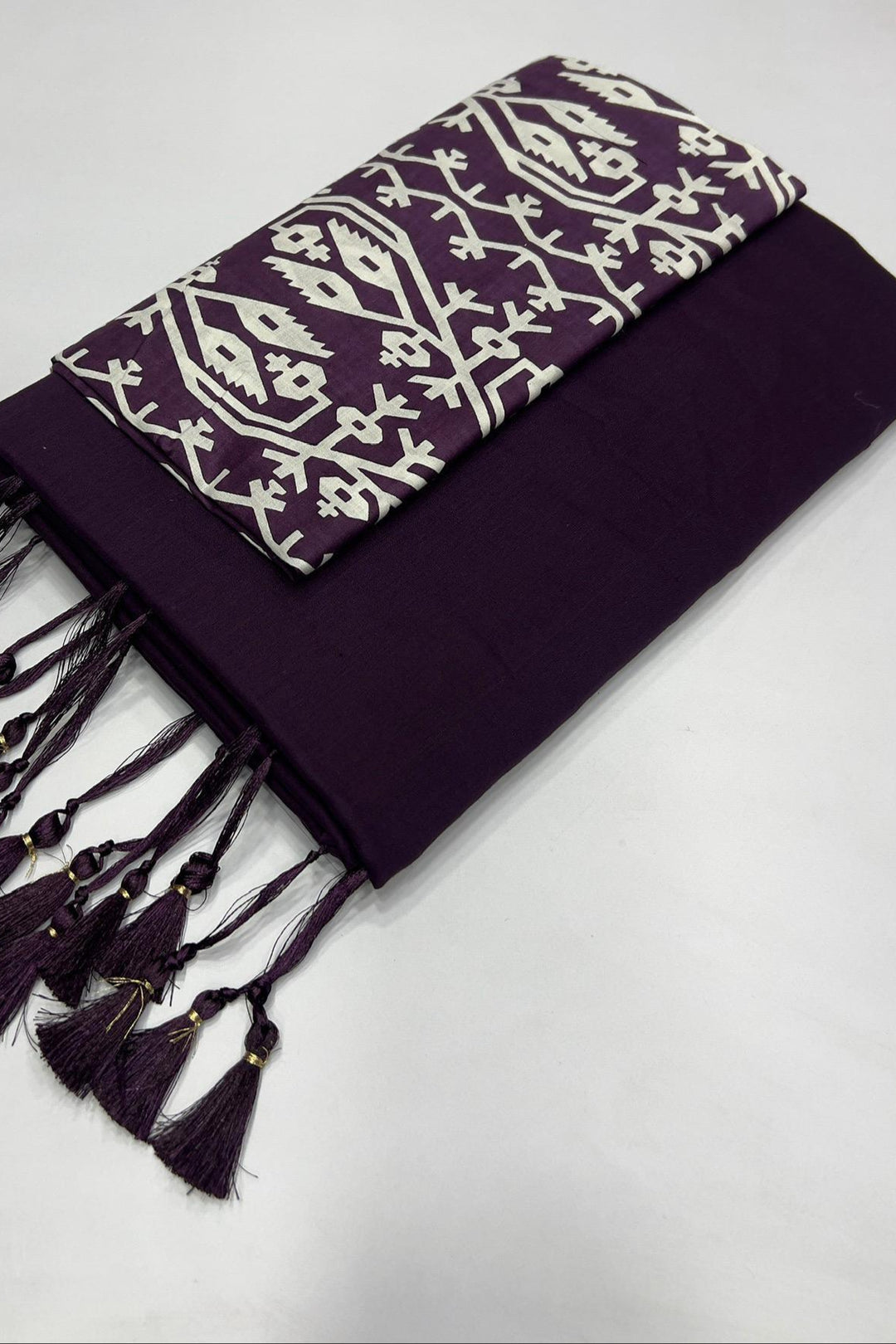 Stitched From Starlight Mul Cotton Saree