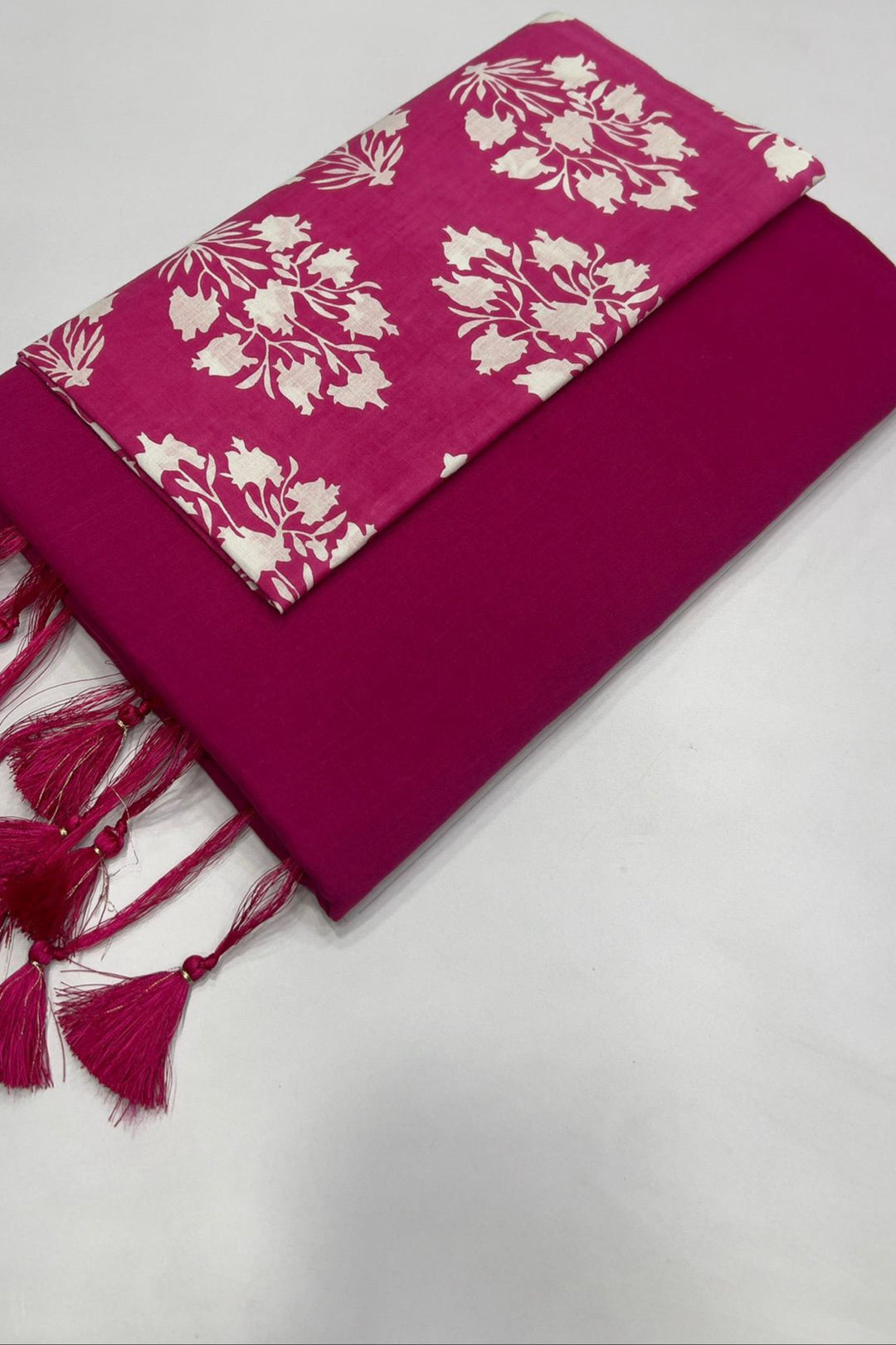Stitched From Starlight Mul Cotton Saree