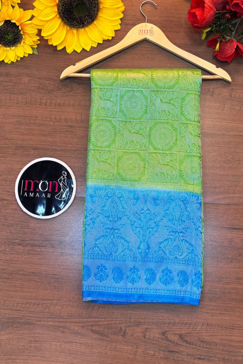 Blush Tones Kuvera Silk Saree