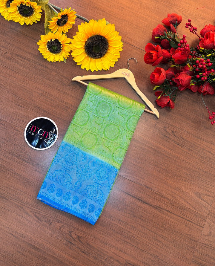 Blush Tones Kuvera Silk Saree