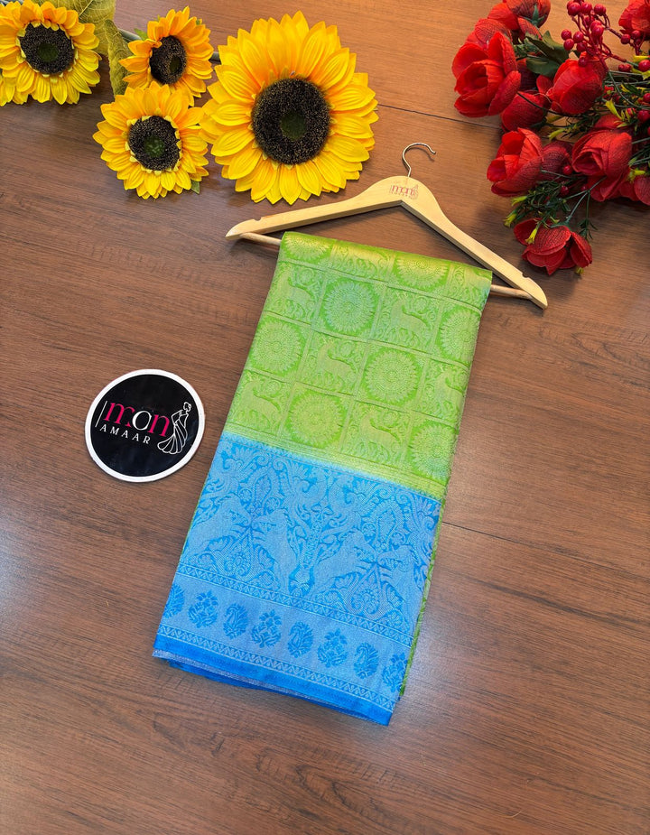 Blush Tones Kuvera Silk Saree