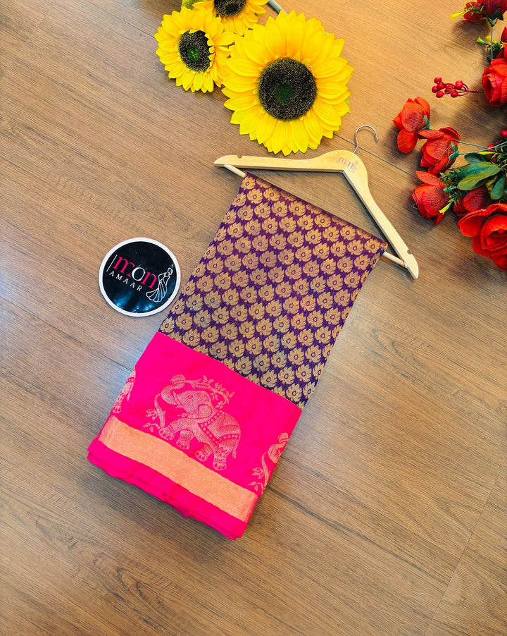 Beautiful Traditional Kuppadam Silk Saree