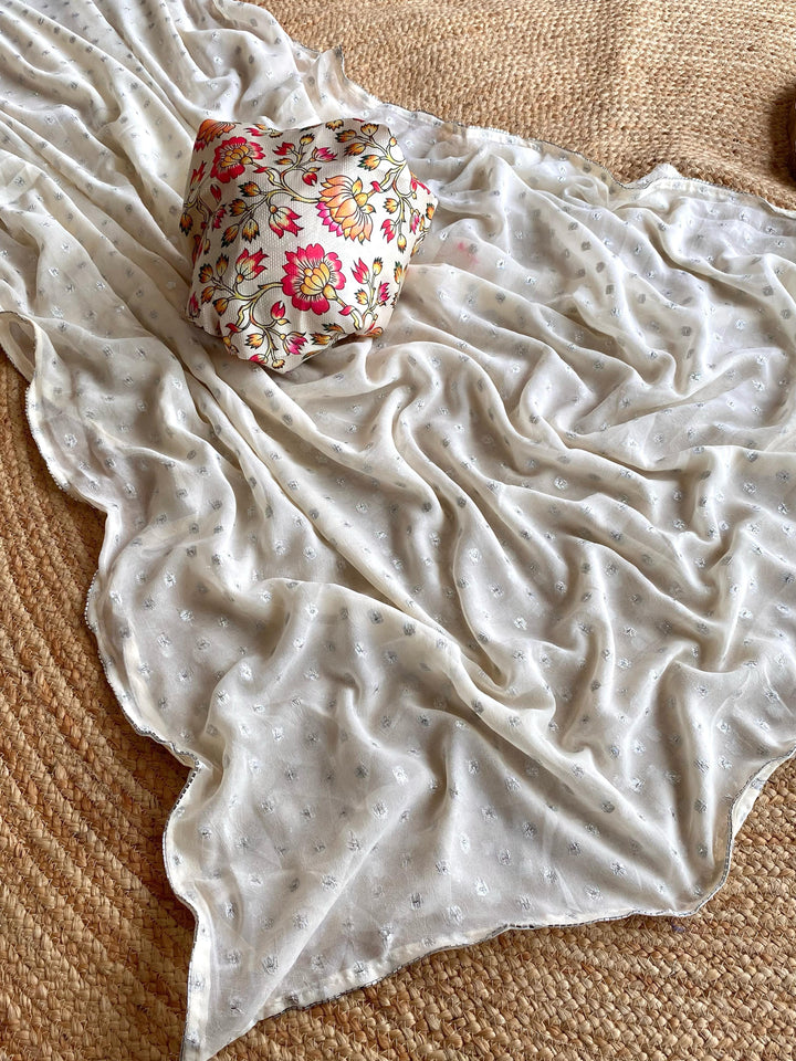 Blazing Light Chiffon Georgette Saree