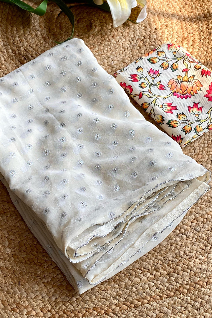 Blazing Light Chiffon Georgette Saree