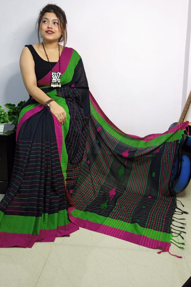 Six Yards Of Love Khadi Cotton Saree