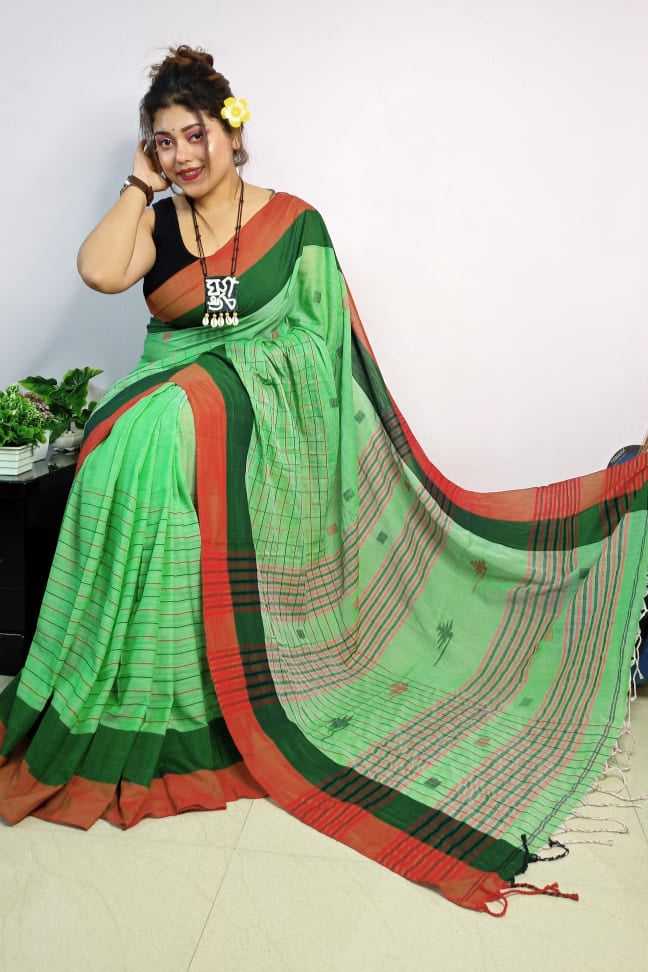 Six Yards Of Love Khadi Cotton Saree