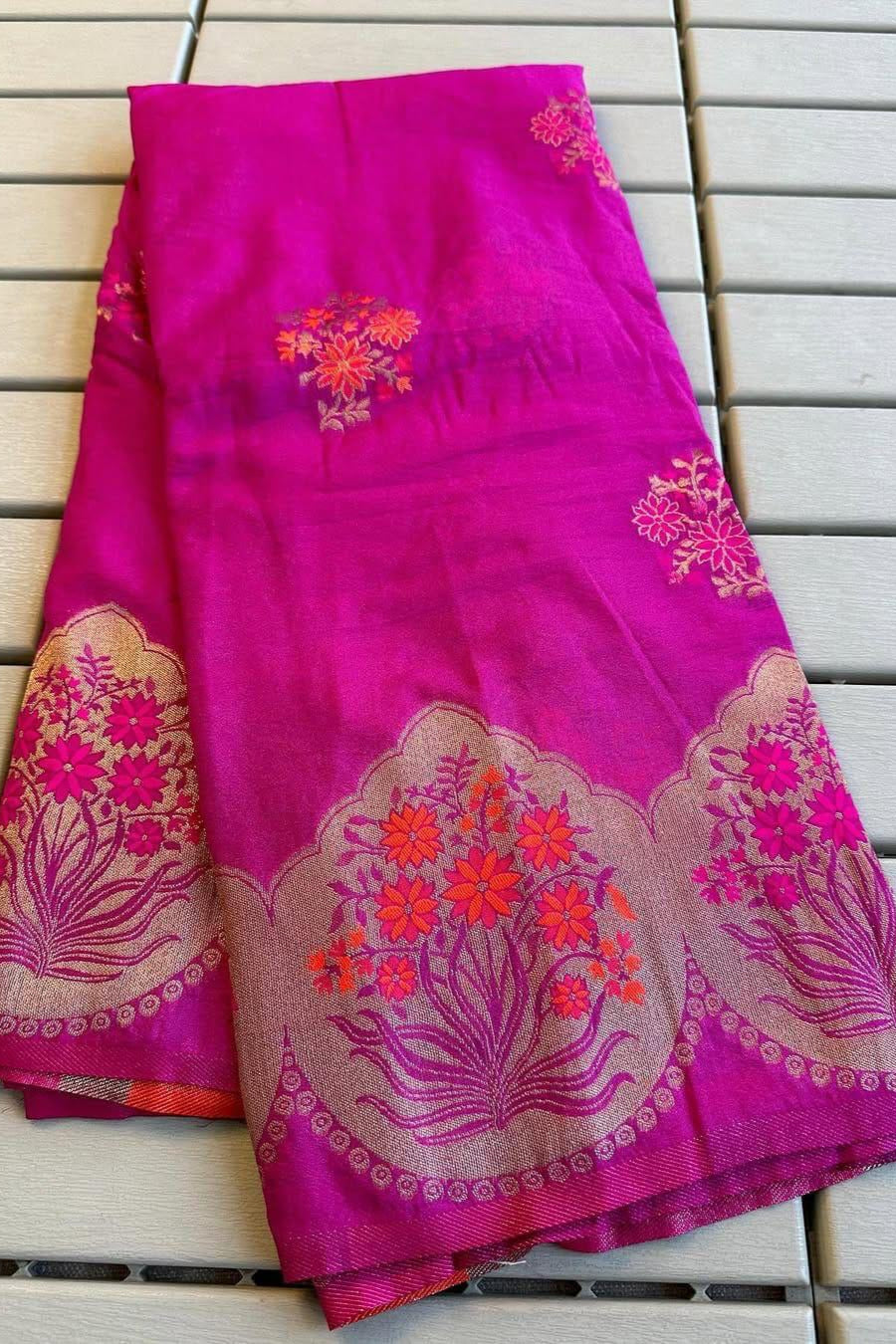 Sweet Like A Fairy Tale Khaddi Pink Silk Saree