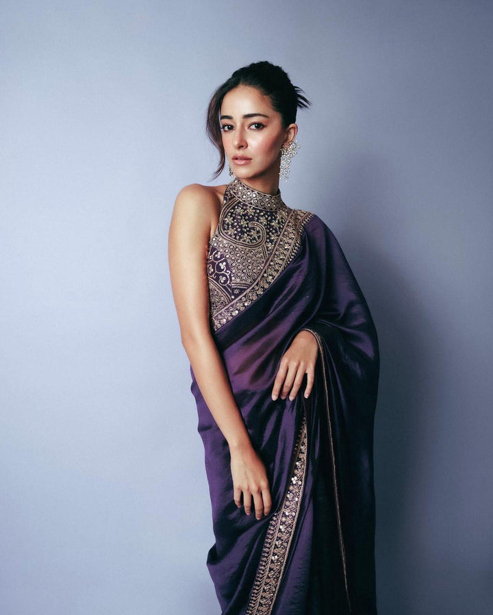 Ananya Pandey Inspired Fancy Silk Saree