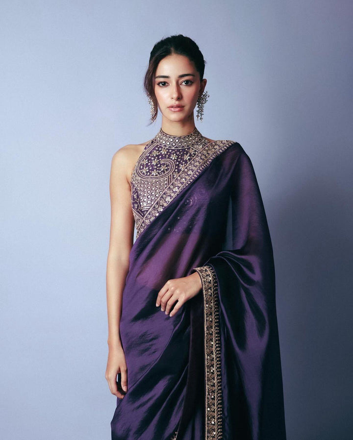Ananya Pandey Inspired Fancy Silk Saree
